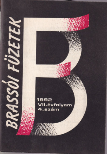 Brassi Fzetek 1992  VII. vfolyam 4. szm