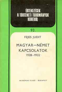 Magyar-nmet kapcsolatok 1928-1932