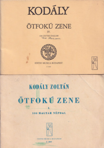 �tfok� zene I. �s IV. k�tet