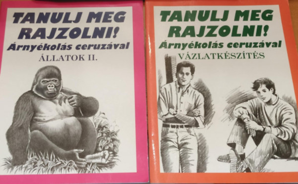 2 db Tanulj meg rajzolni!: llatok II. + Vzlatkszts (jszer kpzmvszeti sorozat)