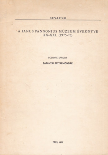 Baranyai Betyrmondk