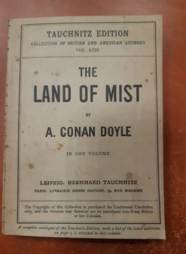A. Conan Doyle - The land of mist