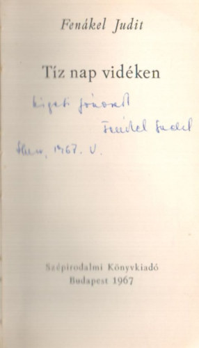Tz nap vidken - dediklt