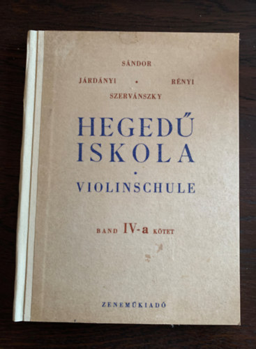 Hegediskola - Violinschule Band IV-a ktet