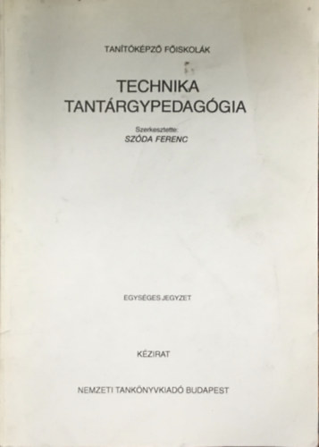Technika tantrgypedaggia (kzirat)