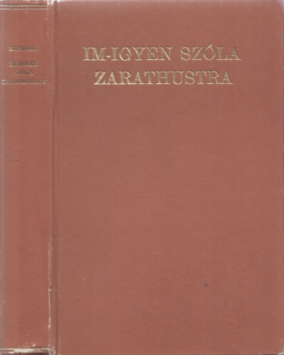Im-igyen szla Zarathustra - Ksrfzettel (Reprint)