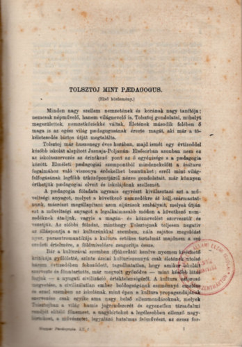Magyar Pedaggiai Szemle 20. vfolyam ( 1921. )