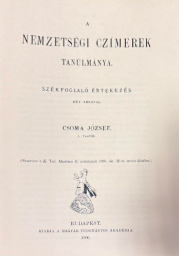 A nemzets�gi cz�merek tan�lm�nya (hasonm�s kiad�s)
