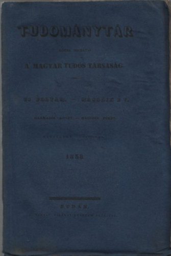 Tudomnytr 1838/3.ktet (XVIII.)