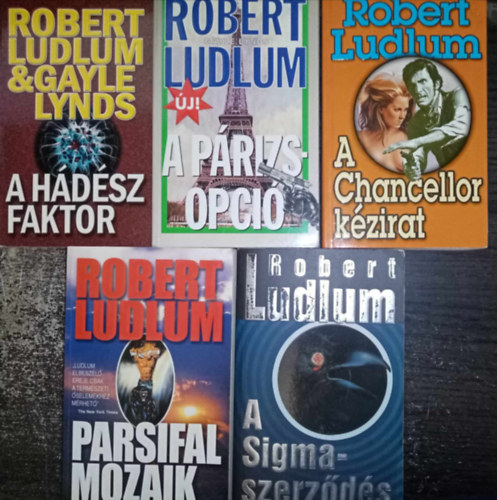 Gayle Lynds Robert Ludlum - Robert Ludlum Krimi knyvcsomag (5 ktet) A Chancellor kzirat / A Prizs-opci / A Hdsz faktor / A Sigma-szerzds / Parsifal mozaik