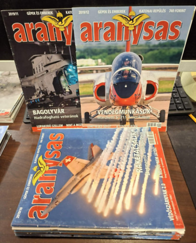 Aranysas magazin 2019/1-12. (teljes �vfolyam, lapsz�monk�nt, 12db)