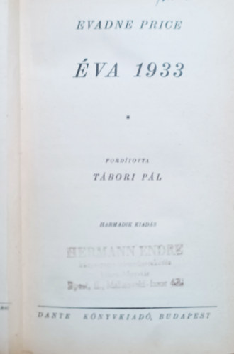 Evadne Price - va 1933