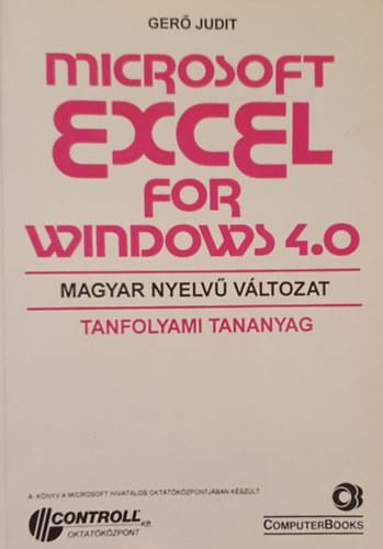 Microsoft excel for windows 4.0 - Magyar nyelv vltozat