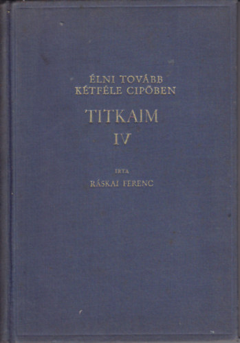 lni tovbb ktfle cipben -a titkaim negyedik ktete