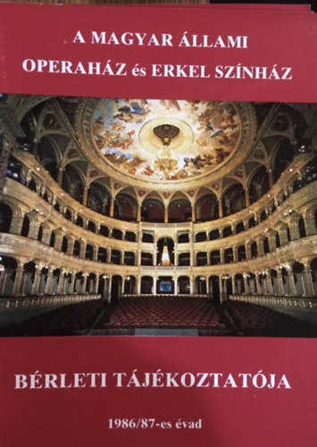 A Magyar llami Operahz brleti tjkoztatja 1986/87-es vad