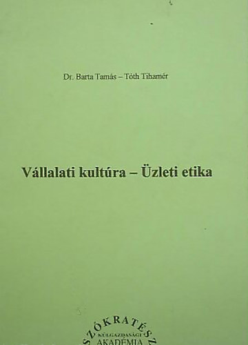 Vllalati kultra - zleti etika