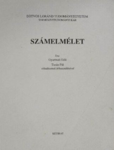 Szmelmlet- Kzirat (Etvs Lrnd Tudomnyegyetem)