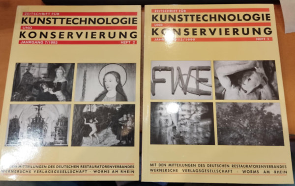 2 db Zeitschrift f�r Kunsttechnologie und Konservierung (