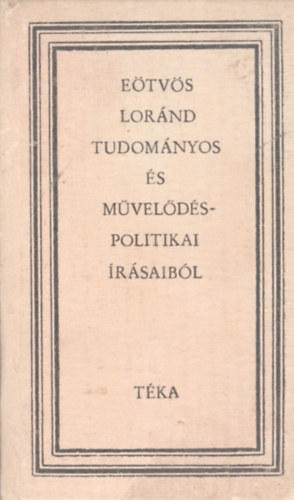 Etvs Lornd tudomnyos s mveldspolitikai rsaibl (tka)