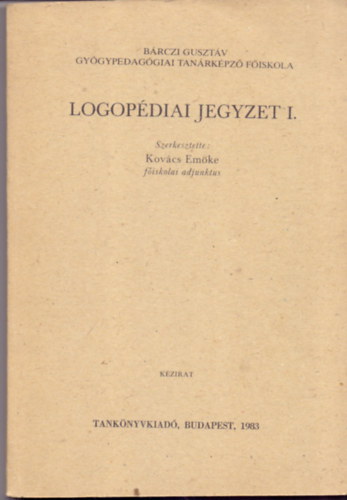 Logop�diai jegyzet I.