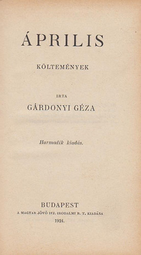 �prilis (G�rdonyi G�za m�vei)
