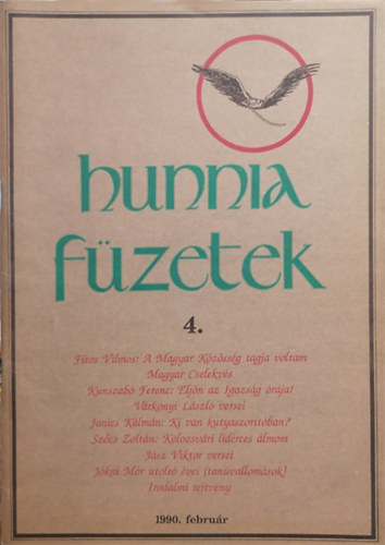 Hunnia Fzetek 4. - 1990. februr