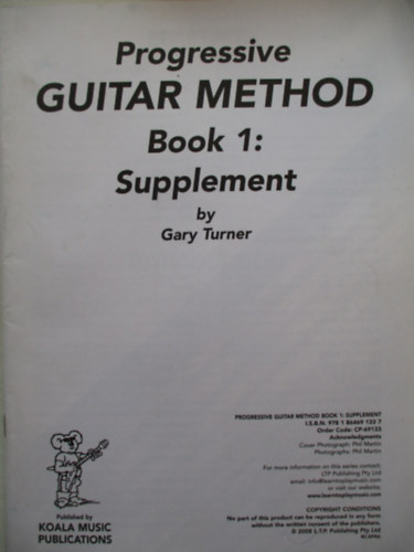 Progressive guitar method book 1: Supplement