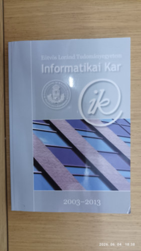 E�tv�s L�r�nd Tudom�nyegyetem Informatikai Kar 2003-2013