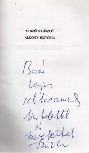 Alkony histria- dediklt