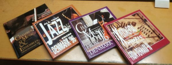 4 CD Denmark music: Chamber Music & Ensembles from Denmark '95;  Experimental Music from Denmark '96; Chamber Music from Denmark '96; All That Jazz from Demark '96
