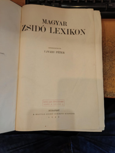 Magyar zsid lexikon (nem reprint)