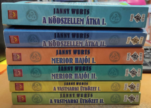 Janny Wurts - 6 db Janny Wurst: A kdszellem tka I-II. + Merior haji I-II. + A Vastmarki tkzet I-II.