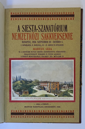 A Siesta-szanatrium nemzetkzi sakkversenye, 1928. szeptember