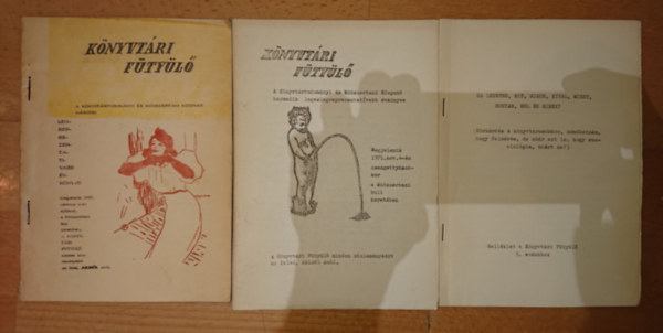 2 db Knyvtri Ftyl + a a Knyvtrii Ftyl mellklete a 3 szmhoz