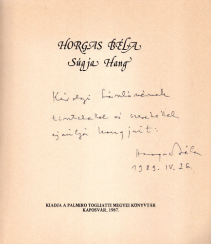 Sgja hang (dediklt)