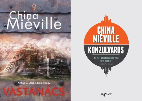 2 db China Mi�ville k�nyv: Konzulv�ros + Vastan�cs
