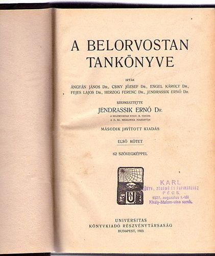 A belorvostan tanknyve I-II.