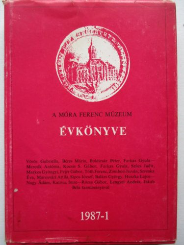 A Mra Ferenc Mzeum vknyve 1987-1 + Mellklet (rbri trkpek)