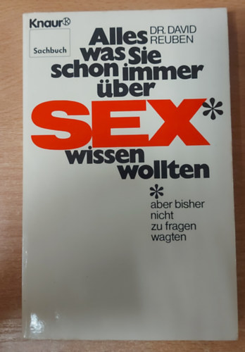 Alles was sie schon immer ber Sex wissen wollen