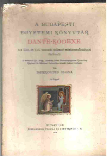 A Budapesti Egyetemi knyvtr Dante-Kdexe