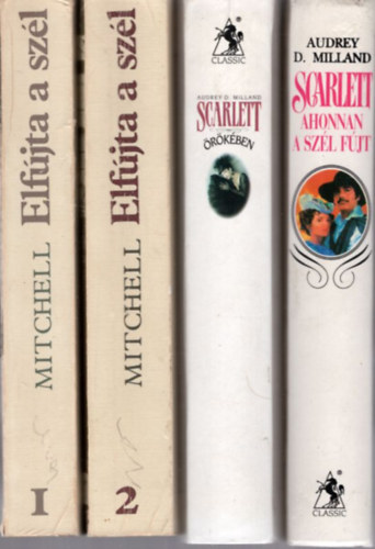 3 db romantikus regny ( 4 ktetben ) Elfjta a szl I-II. + Scarlett - Ahonnan a szl fjt + Scarlett rkben