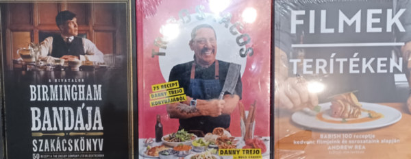 Danny Trejo Hugh Garvey Andrew Rea - Filmes szakcsknyv csomag: Filmek tertken - Babish 100 receptje kedvenc filmjeink s sorozataink alapjn + Trejo's Tacos + A hivatalos Birmingham bandja szakcsknyv ( 3 knyv)
