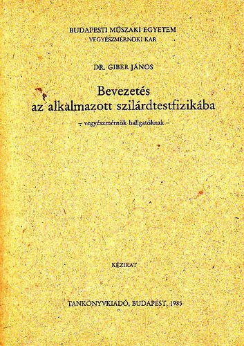 Bevezets az alkalmazott szilrdtestfizikba