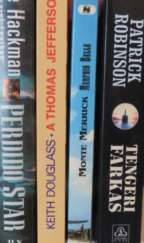 4 db trtnelmi-hbors kalandregny: Tengeri farkas; Memphis Belle; A Thomas Jefferson; Perdido Star
