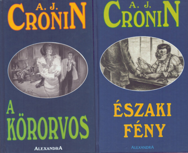 2 db A. J. Cronin k�tet: A k�rorvos + A mennyorsz�g kulcsa