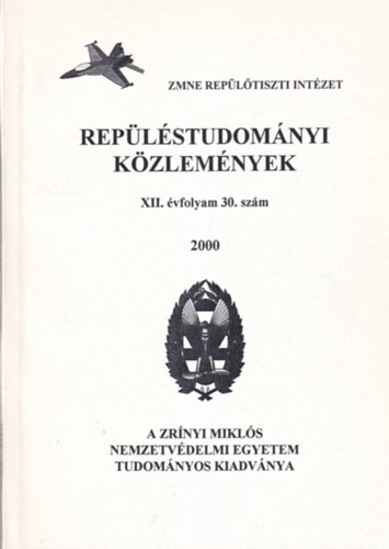 Rep�l�studom�nyi k�zlem�nyek XII. �vfolyam 30. sz�m 2000/2.