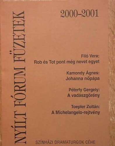 Nylt frum fzetek 2000-2001