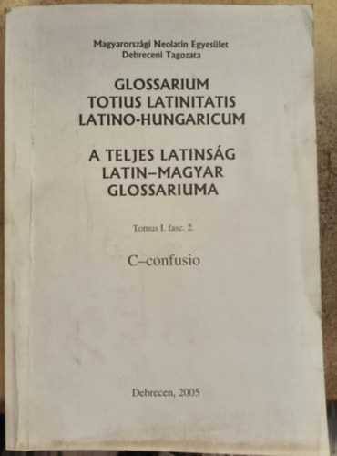 A teljes latinsg latin-magyar glosszriuma