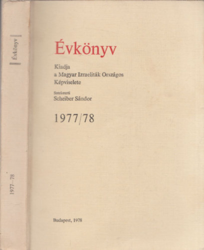 vknyv 1977/78 (Magyar Izraelitk Orszgos Szvetsge)