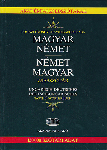 Pomzi Gyngyi; Dvid Gbor Csaba - Magyar- nmet, nmet- magyar zsebsztr